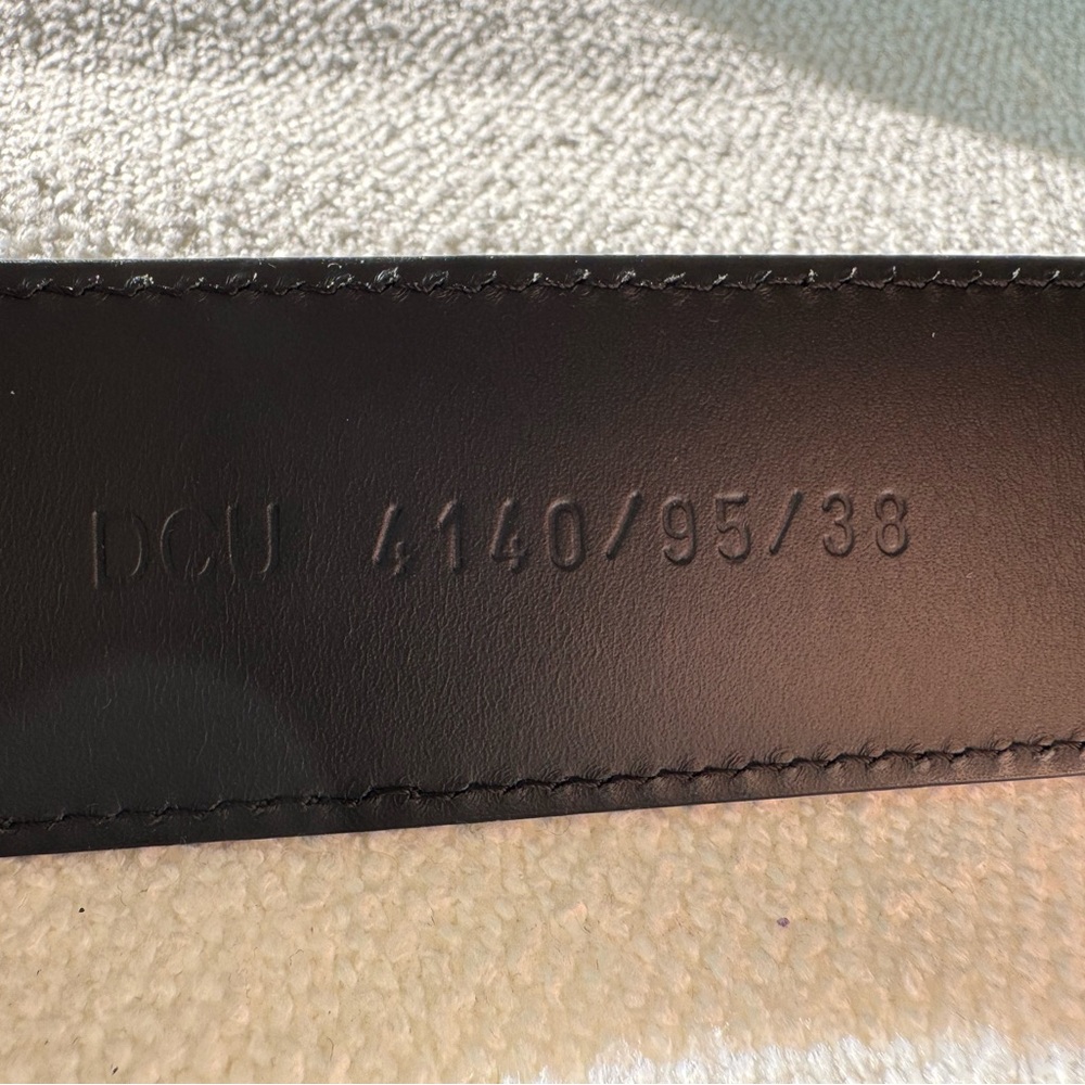 Versace Black Belt with Gold Medusa Buckle - Picture 3 of 4